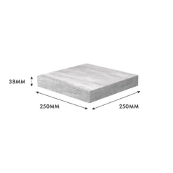 Flexi Storage Decorative Shelving Floating Shelf Grey Oak 250x38x250mm -Storage Box Store 12889892 4994976219095233