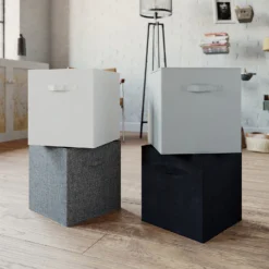 Living Elements Compact Cube Premium Woven Insert - Silver -Storage Box Store 12932936 8644887875625171