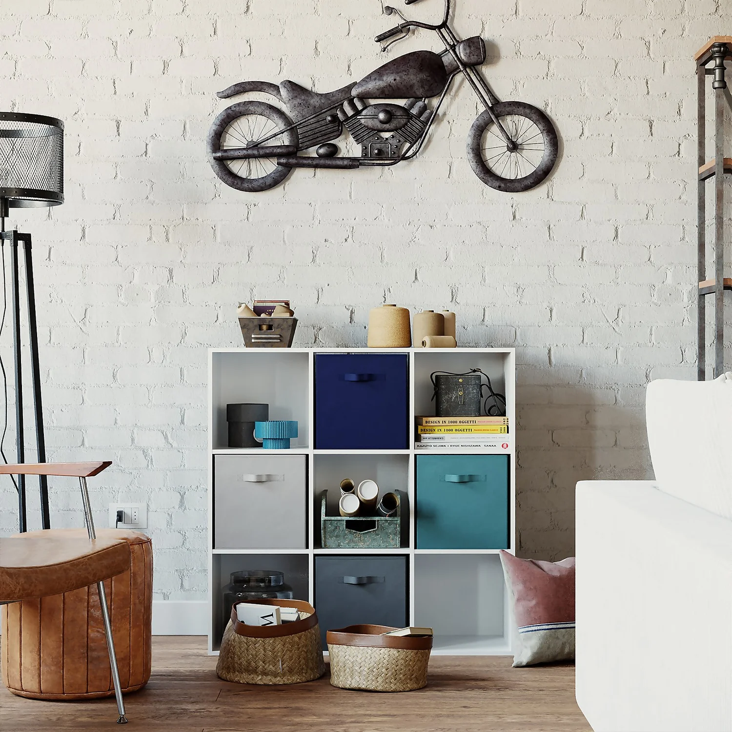 Living Elements Compact Cube Fabric Insert - Navy 4 Living Elements Compact Cube Fabric Insert - Navy - Image 2