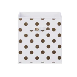Living Elements Compact Cube Foil Spot Insert - White & Gold -Storage Box Store 12932945 6944887875943942