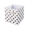Living Elements Compact Cube Foil Spot Insert - White & Gold 1 Living Elements Compact Cube Foil Spot Insert - White & Gold -Storage Box Store 12932945 9034887875924418