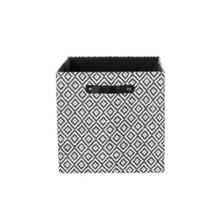 Clever Cube Patterned Fabric Insert - Black Jacquard -Storage Box Store 12932948 1584900282553241
