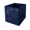 Clever Cube Velvet Geometric Insert - Navy & Gold -Storage Box Store 12932950 1104887876578460