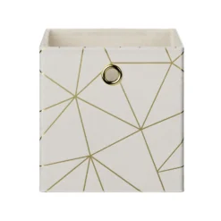 Clever Cube Velvet Geometric Insert - Cream & Gold 9 Clever Cube Velvet Geometric Insert - Cream & Gold -Storage Box Store 12932955 1184887877001679