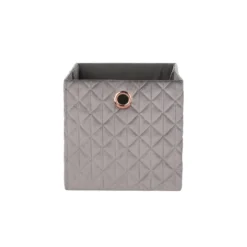Clever Cube Quilted Velvet Insert - Grey 7 Clever Cube Quilted Velvet Insert - Grey -Storage Box Store 12932957 8784900282513218