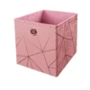 Clever Cube Velvet Geometric Insert - Pink & Rose Gold -Storage Box Store 12932960 1894887876770016