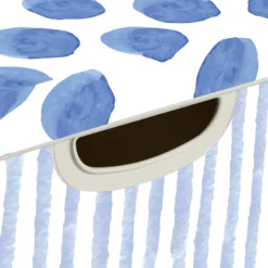 Curver Stockholm Coastal Deco Storage Box - Blue & White - 22L -Storage Box Store 13169627 2104898511677793