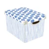 Curver Stockholm Coastal Deco Storage Box - Blue & White - 22L 2 Curver Stockholm Coastal Deco Storage Box - Blue & White - 22L -Storage Box Store 13169627 8674898511659751