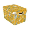 Curver Stockholm Stork Deco Storage Box - Yellow - 22L -Storage Box Store 13169628 4924898511790251