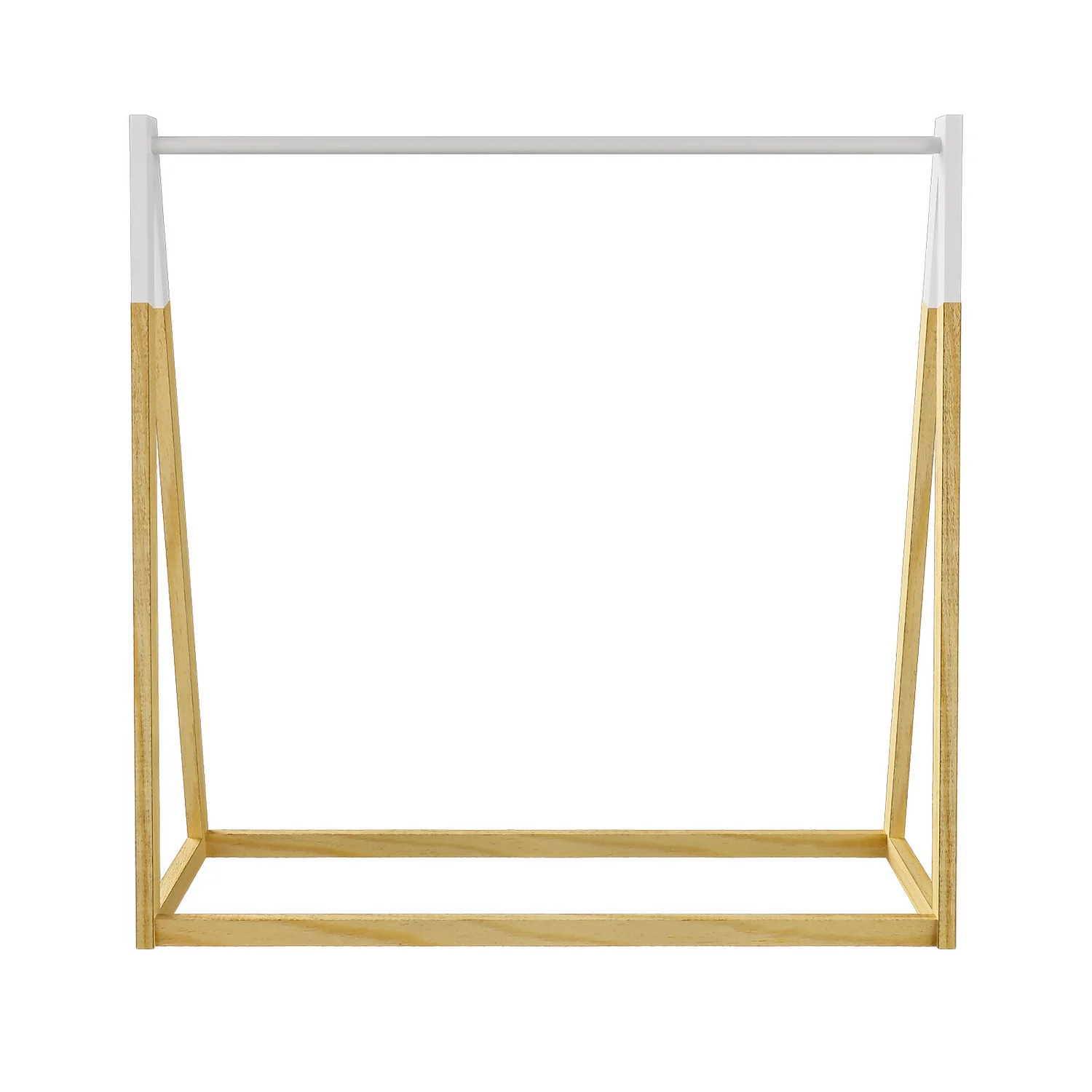 Kids A-Frame Clothes Rail - Natural & White 6 Kids A-Frame Clothes Rail - Natural & White - Image 4