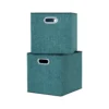 Clever Cube Fabric Insert - Set Of 2 - Jade Green -Storage Box Store 13911395 2124981912809501