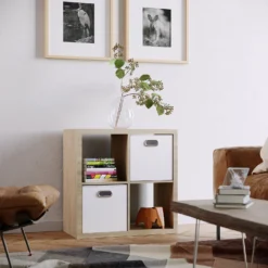 Clever Cube Fabric Insert - Set Of 2 - Linen White 8 Clever Cube Fabric Insert - Set Of 2 - Linen White -Storage Box Store 13911396 1314981912860129