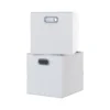 Clever Cube Fabric Insert - Set Of 2 - Linen White -Storage Box Store 13911396 1474981912809168
