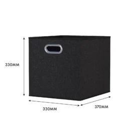 Clever Cube Fabric Insert - Set Of 2 - Woven Pepper -Storage Box Store 13911401 1444981913042289