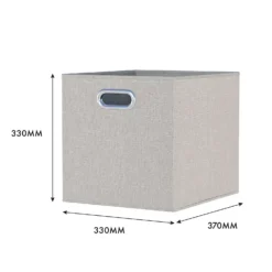 Clever Cube Fabric Insert - Set Of 2 - Taupe -Storage Box Store 13911402 1685021570625825